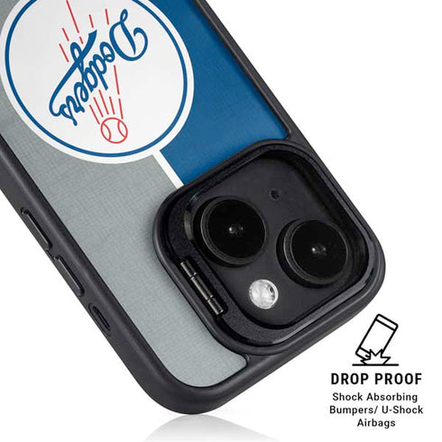 MLB Los Angeles Dodgers Split iPhone 14 Kickstand Case